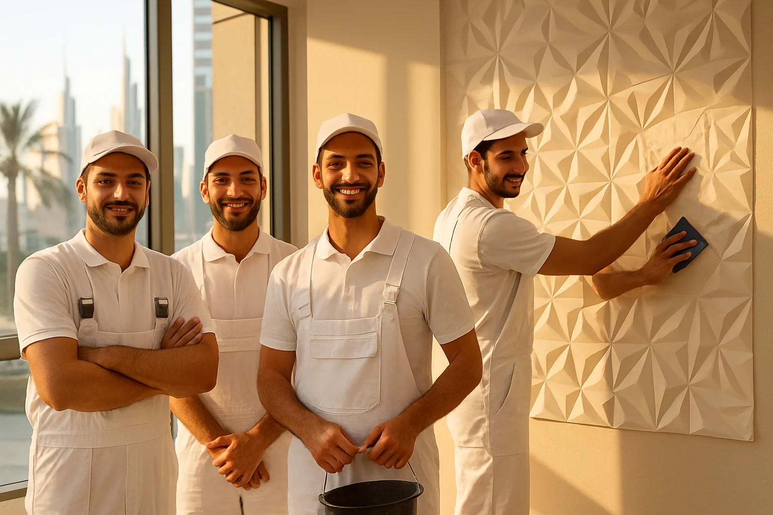 تركيب ورق جدران في الإمارات 1